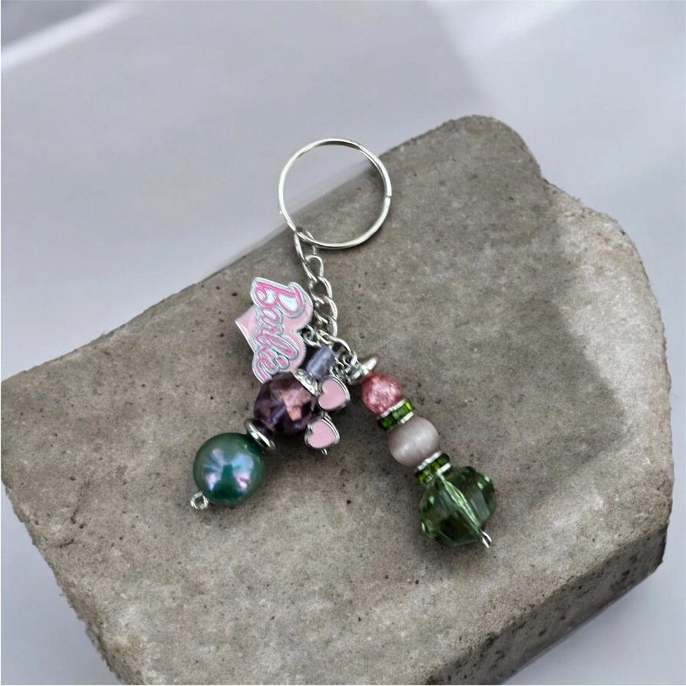 Barbie Bag Charm Multi Color Beaded Handmade Accessories